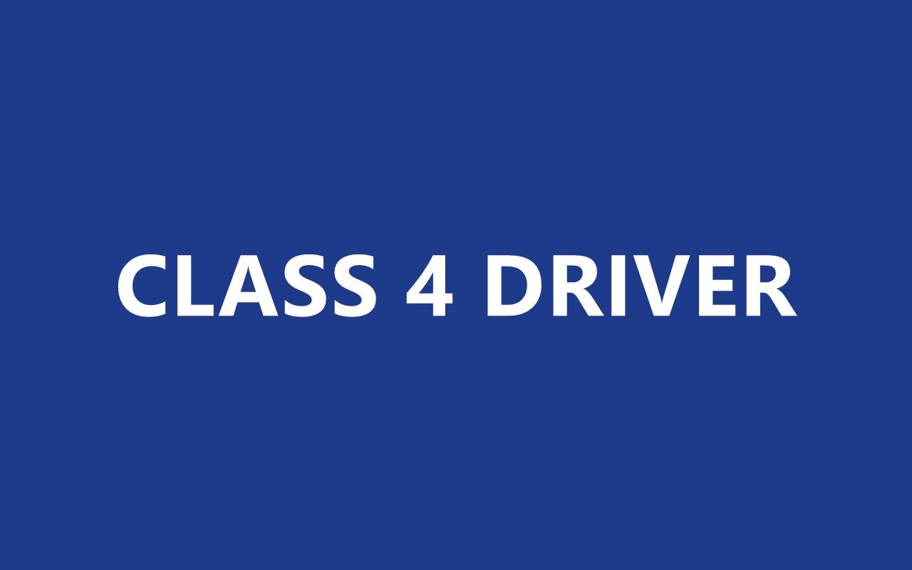 Class 4 Driver